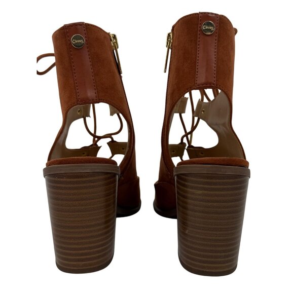 Circus By Sam Edelman Lace-Up Faux Suede Block Heel Casual Boho Sandals - Picture 10 of 15